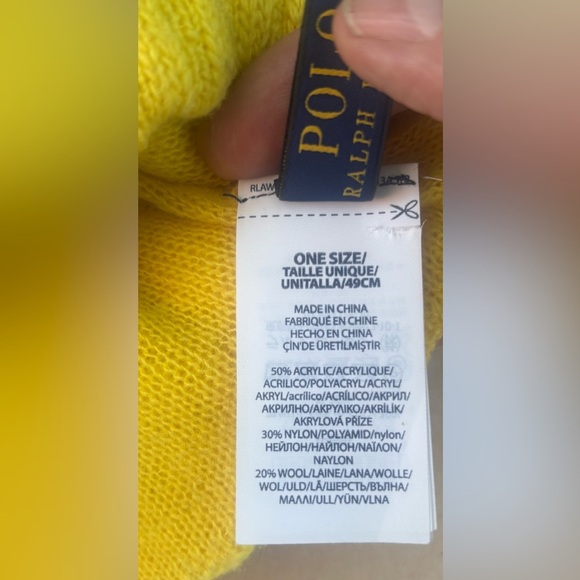 Polo Ralph Lauren Spell Out Winter Beanie Adult OSFA - Picture 4 of 4